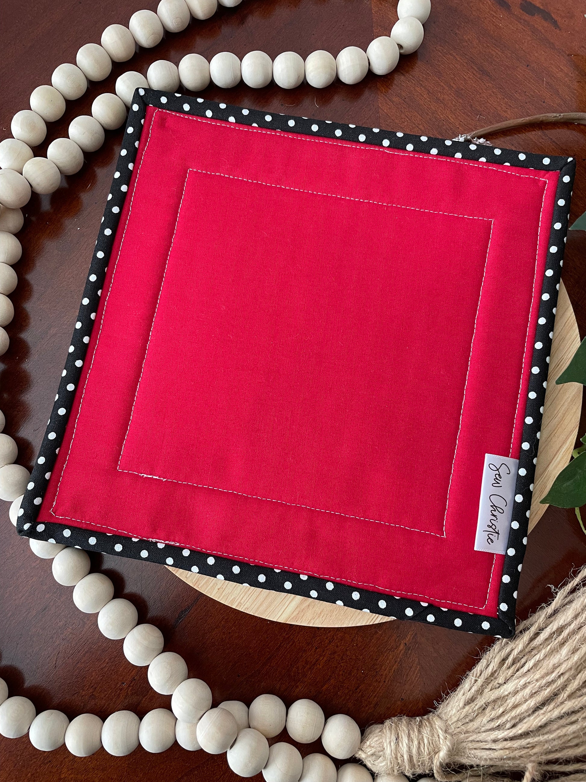 Handmade Summer BBQ Mini Quilt - Backyard Table Runner, Tier Tray, Burgers & Hotdogs Decor