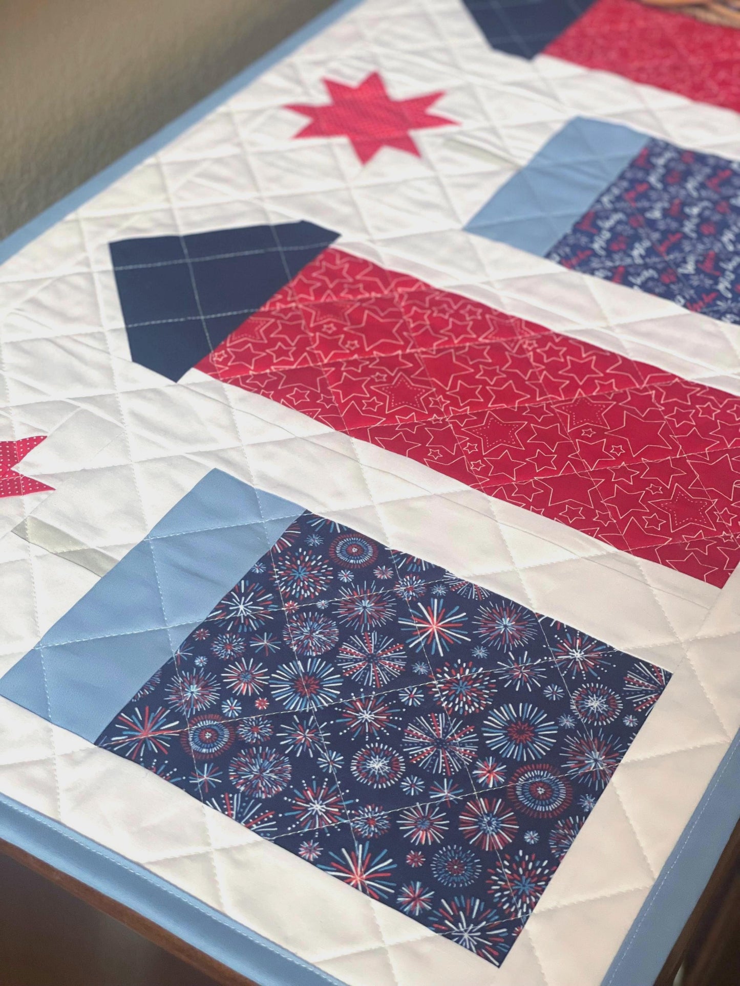 Fireworks Frenzy Table Runner – 39” x 18” | Table Décor